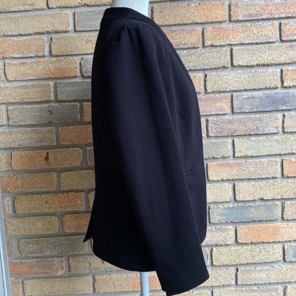 J.Crew 365 Stretch Twill Blazer Going Out Jacket Size 8 Black - Picture 10 of 16